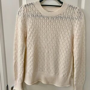 Loft Pointelle Knit Sweater